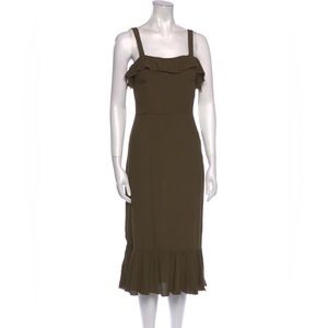 NWOT REFORMATION Square Neckline Midi Length Dress in size 2